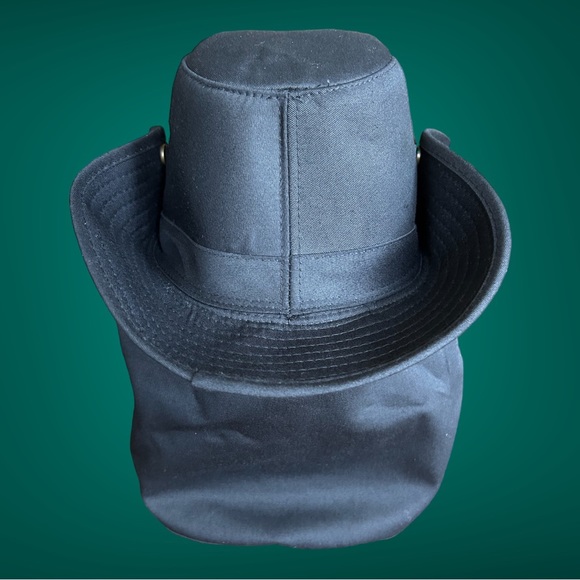 SOL Summer Shade hat with neck cover‎ flap-Black, One size, unisex NWOT - Picture 6 of 7